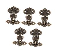 VILLCASE 5 Sets Retro Zinc Alloy Jewelry Box Buckles Antique Style Box Hasps for Gift Tool Easy Installation Furniture Accessories with Vintage Design