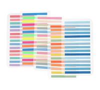 VILLCASE 5 Sets Translucent Sticky Index Tabs for Studying and Classroom Use, 300pcs/set with Gentle Adhesion Technology and Precision Design, Pet Material Page Markers for Notebooks