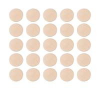 VILLCASE 50 Pcs Round Wood Disc 40mm Smooth Surface DIY Wood Piece Decor for Mathematics Teaching and Crafting with Boys, Not Easy to Deform, Beige Wooden Coasters for Creative Projects