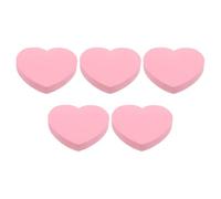 VILLCASE 500 Sheets Cute Heart Memo Set Portable Self-adhesive Note Pads Charming Pink Paper Heart-shaped Reminder Pads for Home School