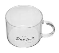 VILLCASE 500ml Glass Drinking Mug with Convenient Handle for Home and On-the-go Use, Versatile Drinks Cup Suitable for Coffee, Tea, and Breakfast Beverages