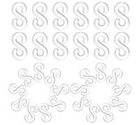 VILLCASE 500pcs S Clips Rubber Band Connectors for Loom Bracelet Making DIY Handcrafts, Bracelet Rubber Bands Kit Accessories for Jewelry Clasps Crafting