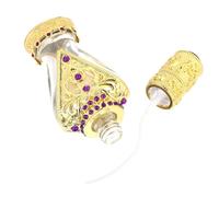 VILLCASE 50ml Glass Perfume Bottle with Fine Mist Sprayer, Refillable Dispenser Bottle for Traveling and Daily Use, Sturdy Spray Design with Attractive Purple Finish