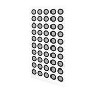 VILLCASE 50pcs 3d Scanning Reflective Film Marker Points Tracking Dot Stickers High Reflectivity Tear-resistant Pet Reflective Film Markers for Scanner Reference Points Black