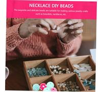 VILLCASE 50pcs Acrylic Loose Beads Colorful DIY Jewelry Making Supplies for Bracelets Necklaces Crafting Lightweight Beads for Creative Handicrafts