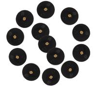 VILLCASE 50pcs Black Plastic Locking Pin Backs for Badge and Jewelry, Portable and Well Secured Clasp Suitable for DIY Craft Projects and Jewelry Making