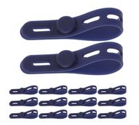 VILLCASE 50pcs Blue Silicone Cable Organizer Ties for Wire Management Reusable Data Line Cord Management Straps Suitable for Electronics, Speakers, and Power Cables