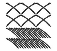 VILLCASE 50pcs DIY Metal Hair Clips Black Bobby Pin 6cm Not Easy to Deform Reusable Stylish Classic Hair Accessories for Women Gym Bag Use