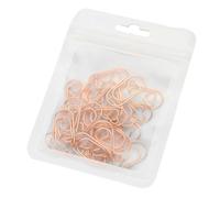 VILLCASE 50pcs Heart Shape Paper Clips Alloy Metal Binder Clips for Office and School Use Creative Lovely Rose Gold for Document Organization and Bookmarks