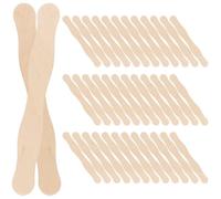 VILLCASE 50pcs Jumbo Lolly Sticks DIY Tool, Multi-Functional Reusable Craft Sticks Made of Synthetic Material, for Birthday Cake Making and Dessert Accessories