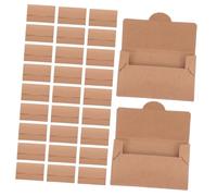 VILLCASE 50PCS Kraft Paper Credit Card Protectors Envelope Sleeves for Hotel Key Cards with Demagnetization Protection Multipurpose Organizer for Business Transit