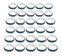 VILLCASE 50pcs Mood Rings Set Size 6-10 (16mm-20mm) Color Changing Temperature Sensitive Bands for Women and Vintage Style