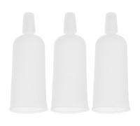 VILLCASE 50pcs Plastic Dropper Caps for 10ml Ampoule Bottles with Leakproof Design and Reusable Translucent Tpe Material, for Precise Liquid Dispensing in Cosmetics and DIY Projects