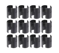 VILLCASE 50pcs Plastic Wire Shelf Clips for Post Shelving System Locking Clips for Wire Rack Accessories Easy Installation Replacement Sleeves for Retail Home Garage Storage Units