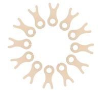 VILLCASE 50pcs Wooden Fish Shaped Yarn Bobbins Organizer for Thread Winding and Storage Natural Wood Embroidery Accessories with Smooth Edges for Knitting Crochet DIY Craft Projects and