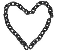 VILLCASE 5m Black Plastic Halloween Chain Prop, Thick Realistic Fake Chain for Party Decorations, Haunted House and Carnival Costume Accessory