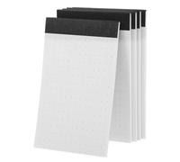 VILLCASE 5pcs A7 Small Notepad Mini Dotted Self-adhesive Notes 3.9 X 5.5 Inch without Ink Bleeding Easy to Carry Thick Paper Backing for Art Journals School Professionals Women