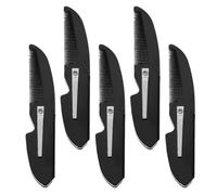 VILLCASE 5pcs Beard Comb for Men Portable Pocket-sized Mustache Styling Tools with Smooth Teeth Compact Hairdressing Grooming Supply for Travel and Daily Use