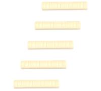 VILLCASE 5pcs Beige Plastic Mandolin Nuts with Careful Polishing for 8 String Mandolin Replacement Accessories, Compact and Lightweight Guitar Accessory for Folk and World Instruments