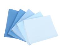 VILLCASE 5pcs Blue Plastic Storage Folder for Small Documents and Files with 32 Pages and Multiple Storage Pockets, Lightweight and Portable Presentation Folder Suitable for Work