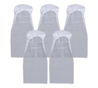 VILLCASE 5pcs Disposable Car Seat Covers, Non-Woven Fabric Airplane Seat Covers for Flights Buses Trains Taxis Office Chairs, Anti-Dirty and Dustproof, White, 131X47cm