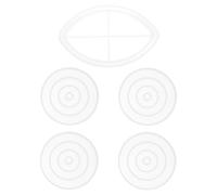 VILLCASE 5pcs DIY Silicone Storage Box Molds for Cup Coasters, Reusable and Easy to Clean Craft Accessories, Manual Making Molds for Arts and Crafts Storage and Resin Casting Projects