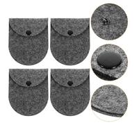 VILLCASE 5pcs Felt Mini Coin Purse Key Storage Bag Lightweight Portable Change Pouch with Buckle for Women Stylish and Simple Front Pocket Wallet