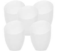 VILLCASE 5Pcs Horseshoe Design Lampshade Versatile Light Cover for Desk and Ceiling Lamps Center Hole Stylish and Durable Home Decor Accessory