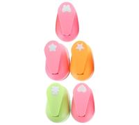 VILLCASE 5Pcs Multi-function Portable Paper Puncher Cartoon Craft Hole Punchers for DIY Scrapbooking Creative Embossing Random Color Styles Random Color