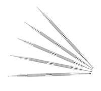 VILLCASE 5pcs Nail Dotting Pen Set for Rhinestones Dual-ended Stainless Steel Nail Art Tools with Precision Tips for DIY Manicure and Salon Use