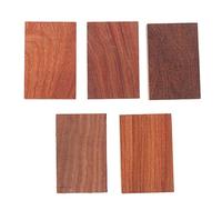 VILLCASE 5pcs Natural Wood DIY Material Blocks for Creative Crafts Unfinished Slices for Art Projects Strong and Durable Wood Art Supplies