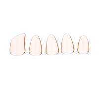 VILLCASE 5pcs Premium Guzheng Finger Picks in Orange PC Material, Sturdy and Not Easy to Deform or Crack, Providing Excellent Finger Protection for Stringed Instruments, a Birthday Gift