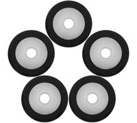 VILLCASE 5pcs Recorder Machine Pinch Roller Plastic Wear-resistant High Durability Black Replacement for Portable Music Player Tape Recorder