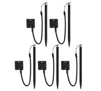 VILLCASE 5Pcs Resistive Touchscreen Stylus Pens for Pos Machine with Spring Rope Lanyard and Stand Base - Comfortable to Hold Touch Pen Set for Mobile Pos Navigation and Note Taking