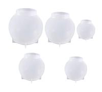 VILLCASE 5pcs Silicone Crystal Ball Molds Sphere Soap Making Mold for DIY Home Decor Office Nursery Craft Ornaments