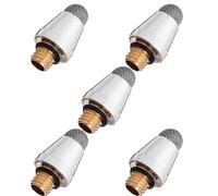 VILLCASE 5pcs Stylus Pen Replacement Tips with M5 External Thread, 5mm Fine Mesh Conductive Cloth Tips for Touchscreen Devices and Smartphones, Enhanced Precision Control and Stable