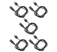 VILLCASE 5pcs USB Charging Cables for Water Flosser Wp450ec Wp462ec Model 8-1, Portable Rechargeable Oral Irrigator Power Cord Replacement Compatible with Cordless Dental Flossers