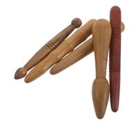 VILLCASE 5pcs Wooden Acupressure Foot Massager Stick Muscle Massage Sticks for Full Body Meridian Massage Reflexology Tool for Neck Leg Shoulder