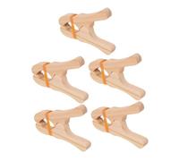 VILLCASE 5pcs Wooden Play Clips for Blanket Fort Building Durable Clips for Creative Playtime for Kindergarten Home Enhance Imaginative Structures