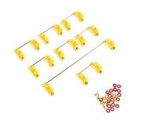 VILLCASE 6.25u Golden Mechanical Keyboard Key Stabilizer Satellite Screw Pcb for Large Keycap with Stainless Steel, Convenient and Reasonable Structure for Gaming Mechanical Keyboard