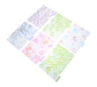 VILLCASE 6 Sheets Green Plastic Binder Dividers A5 Size with Index Classified Labels for Reports and Presentations, Creative and Distinctive Notepad Tabs for Saving Time and Separating