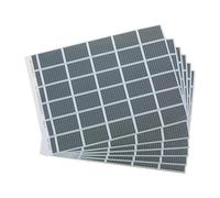 VILLCASE 6 Sheets Miniature Solar Panel Stickers for Architectural Sandbox Model and Model Railroad Scenery, Realistic Black Paper Photovoltaic Boards, Easy Application for Urban Planning