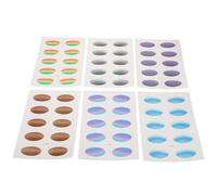 VILLCASE 6 Sheets Waterproof Eyeshadow Stickers Gradient Salon-quality Paper Tattoo Stickers with Ultrathin Material for Natural Finish Party Eyeshadow Makeup Decoration for Summer