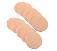 VILLCASE 60pcs Disposable Mini round Makeup Sponge Puff Box for Loose Powder Liquid Foundation and Concealer Office Home Travel