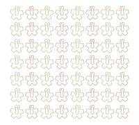 VILLCASE 60pcs Iron Cherry Blossom Paper Clips Metal Bookmark Organizer for School Planner and Office Use