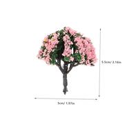 VILLCASE 60Pcs Mini Trees for Crafts Architectural Model Tree High DIY Micro Landscape Decor for Sand Table Desktop and Mini House Decoration