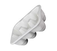 VILLCASE 6grids Ceramic Egg Storage Box Spiral Egg Holder Fridge Tray Easy Clean for Easter