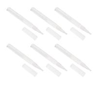 VILLCASE 6pcs 3ml Empty Lip Gloss Tubes Brush Tip, Twistable Vacuum Cosmetic Pen Set for Lip Oil and Cuticle Oil, Portable Refillable Containers for Travel and Makeup