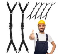 VILLCASE 6pcs Adjustable Hard Hat Chin Strap Replacement with Secure Fastening, Universal Safety Helmet Chin Belt for Construction and Outdoor Use Random Color