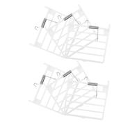 VILLCASE 6pcs Birdcage Spring Door Parts Abs Plastic Cage Door Replacements with User-friendly Installation and Enhanced Security for Pet Birds and Birdcages